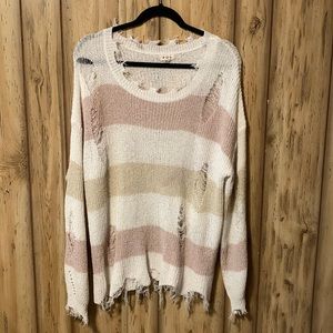 POL distressed sweater